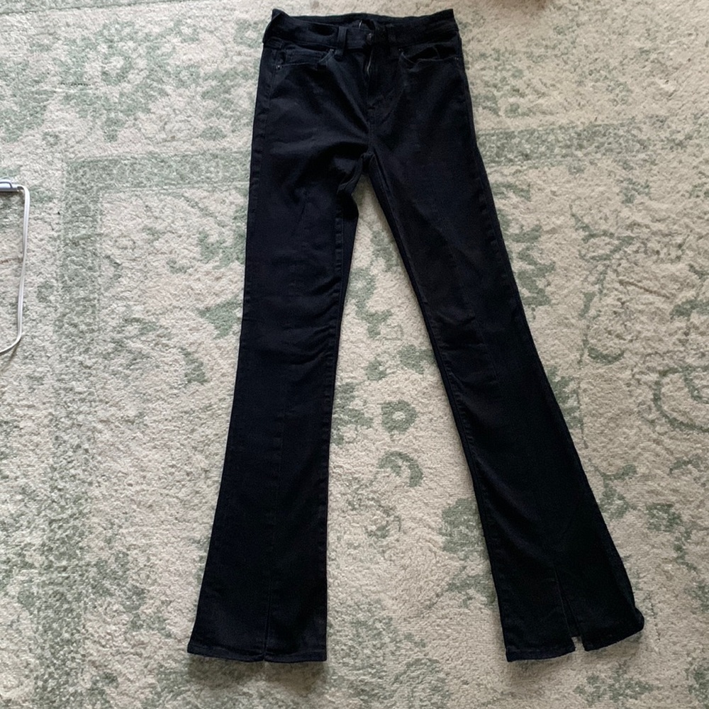 American Eagle Hi-Rise Fit and Flare Pants (slits at flare)